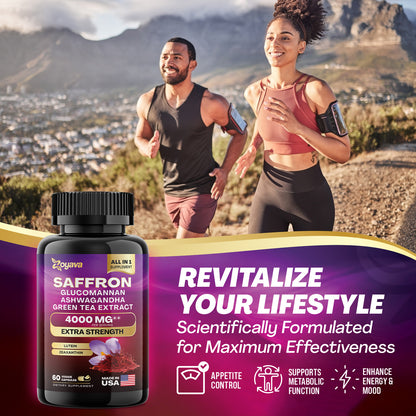 Revitalize Your Wellness: Saffron ZestyZen Blend - 4,000MG Powerhouse