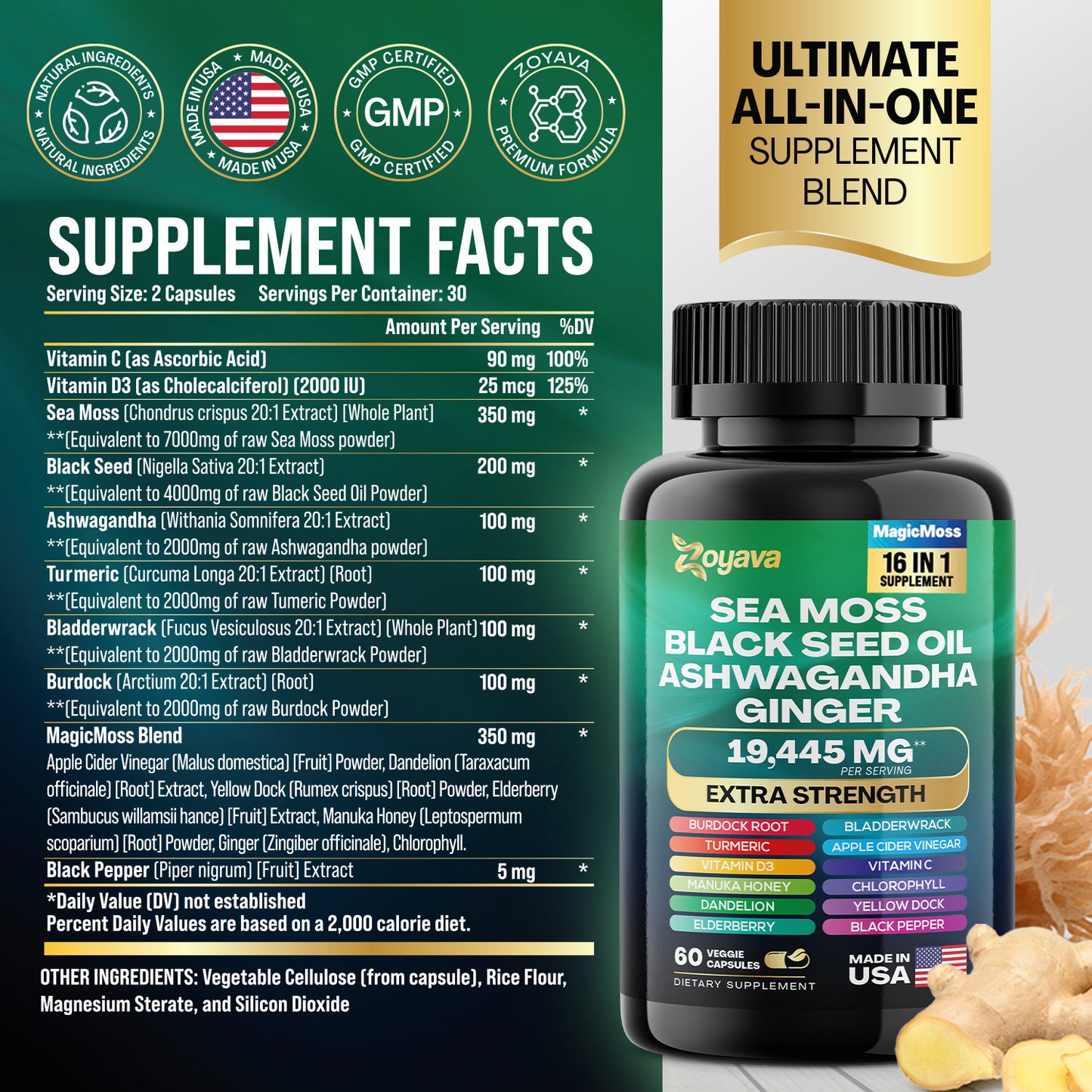 Visionary Wellness Fusion: Sea Moss & SightShield Lutein Power Bundle