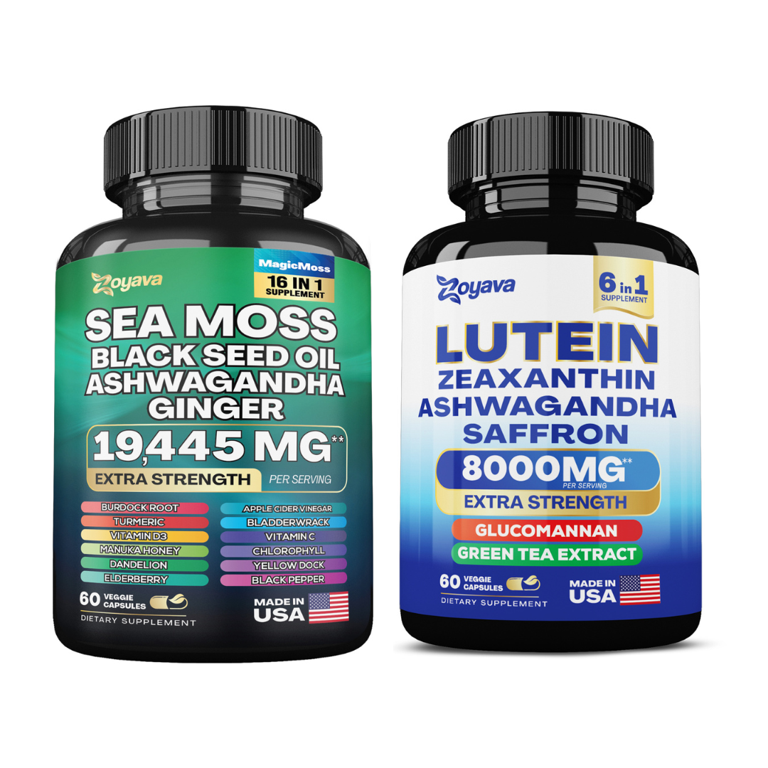 Visionary Wellness Fusion: Sea Moss & SightShield Lutein Power Bundle