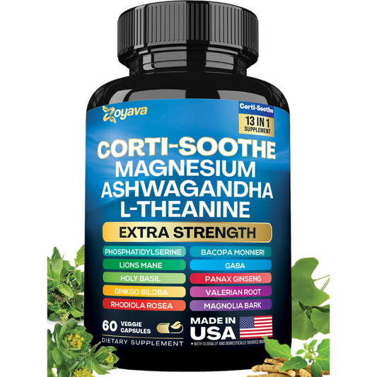 Ultimate Corti-Soothe Balance: Stress Relief, Calm, and Cognitive Boost - 60 Caps